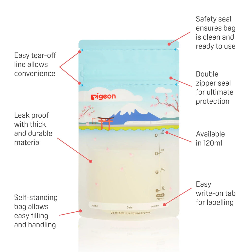 BREASTMILK STORAGE BAGS 120ML HOLIDAY