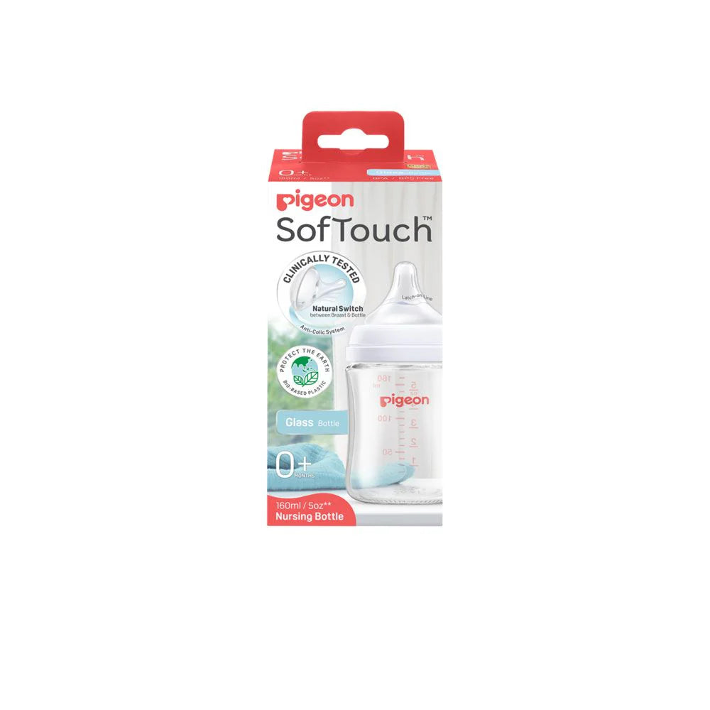 SOFTOUCH BPP NURSING BOTTLE 160ML LOGO