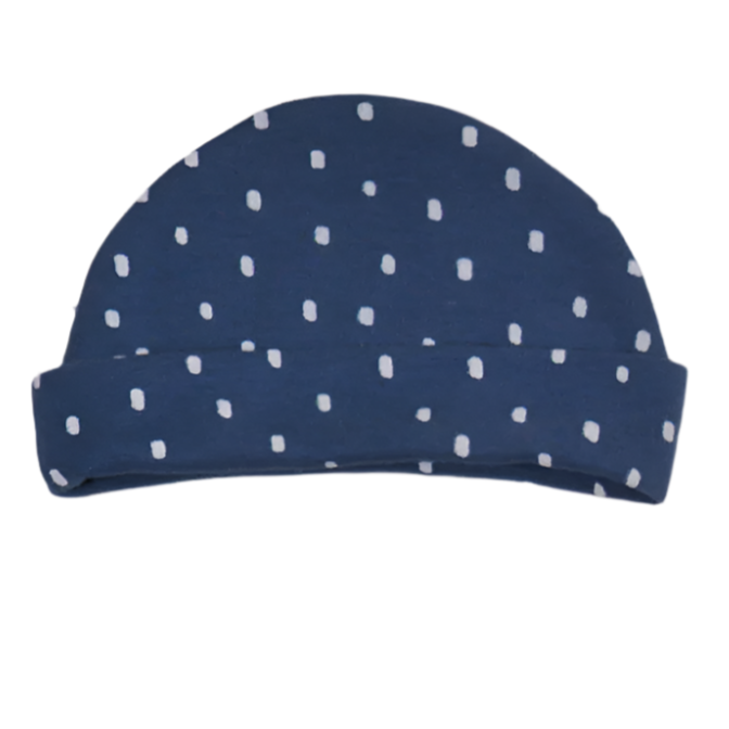 Grey Color White Dots Cap